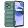 Mobigear Bumpy Realme C35 Hülle Flexibles TPU Backcover - Grün