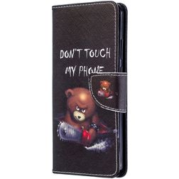 Mobigear Design Huawei P40 Pro Hülle Klapphülle Geldbörse - Do Not Touch