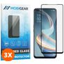 Mobigear Premium OPPO Reno 4 Z 5G Panzerglas Gehärtetes Glas Displayschutz - Hüllenfreundlich - Schwarz (3er Pack)