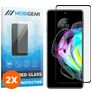 Mobigear Premium Motorola Edge 20 Panzerglas Gehärtetes Glas Displayschutz - Hüllenfreundlich - Schwarz (2er Pack)