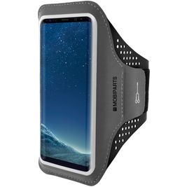 Mobiparts Comfort Fit Handyhalterung Joggen Samsung Galaxy S8 Sporthülle Neopren Sportarmband - Schwarz