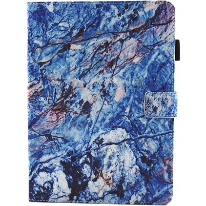 Mobigear Marble iPad 6 (2018) Klapphülle - Blau