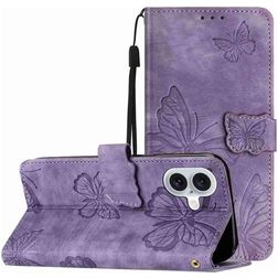 Mobigear Butterfly iPhone 17 Hülle Klapphülle Geldbörse - Lila