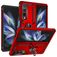 Mobigear Armor Ring Samsung Galaxy Z Fold 4 Hülle Hardcase Backcover Stoßfest mit Ringhalter - Rot