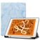 Mobigear Tri-Fold Marble iPad Air 3 (2019) Hülle Klapphülle + Stifthalter - Blau