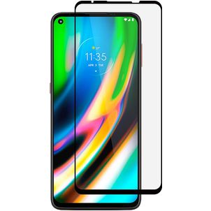 Mobigear Premium Motorola Moto G9 Plus Panzerglas Gehärtetes Glas Displayschutz - Hüllenfreundlich - Schwarz