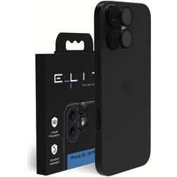 Elite iPhone 16 Panzerglas Kameralinsenschutz - Hüllenfreundlich - Schwarz