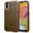 Mobigear Rugged Shield Samsung Galaxy A01 Hülle Flexibles TPU Backcover Stoßfest - Braun