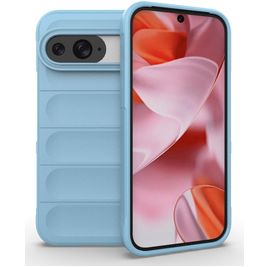 Mobigear Bumpy Google Pixel 9 Pro Hülle Flexibles TPU Backcover - Blau