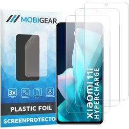 Mobigear Xiaomi Mi 11i Displayschutz Schutzfolie - Hüllenfreundlich (3er Pack)