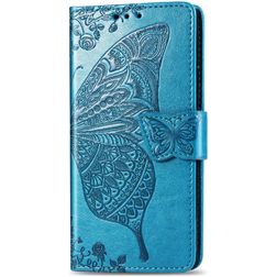 Mobigear Butterfly iPhone 11 Hülle Klapphülle Geldbörse - Blau