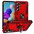 Mobigear Armor Ring Samsung Galaxy A35 Hülle Hardcase Backcover Stoßfest mit Ringhalter - Rot