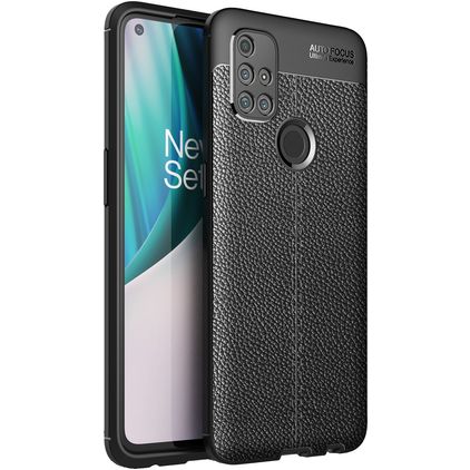 Mobigear Luxury OnePlus Nord N10 5G Hülle Flexibles TPU Backcover - Schwarz
