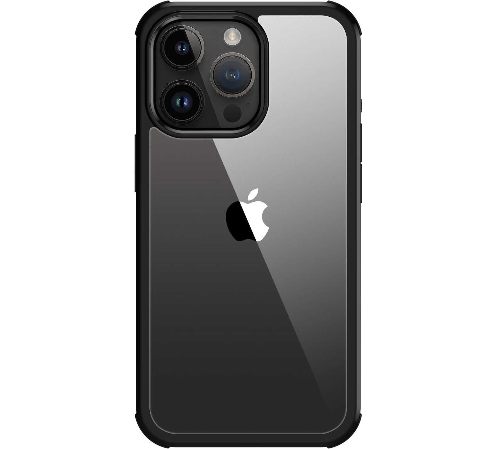JETech 3-in-1 Schutzhülle Für IPhone 15 Pro Max (6,7 Zoll) Mit 2x Panzerglas Und Ausrichtungswerkzeug – Transparent, Stoßfest, Vergilbt Nicht