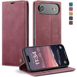 CaseMe 013 iPhone Air Hülle Klapphülle Geldbörse - Rot
