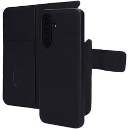 Mobiparts Samsung Galaxy A17 Hülle Echtes Leder Abnehmbare 2in1 Klapphülle Geldbörse - Schwarz