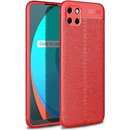 Mobigear Luxury Realme C11 (2020) Hülle Flexibles TPU Backcover - Rot