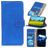 Mobigear Croco Samsung Galaxy A52 Klapphülle Portemonnaie - Blau