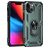 Mobigear Armor Ring iPhone 13 Hülle Hardcase Backcover Stoßfest mit Ringhalter - Grün