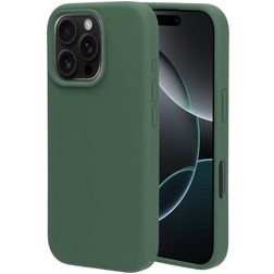 Mobiparts iPhone 16 Pro Silikon Hülle Backcover - Forest Green