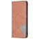 Mobigear Rhombus Slim OPPO A76 Hülle Klapphülle - Braun