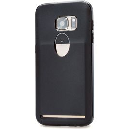 Xccess Matt Card Samsung Galaxy S7 Hülle Flexibles TPU Backcover - Schwarz