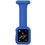 Mobigear Clip Case Krankenschwester Apple Watch Armband Pin-Verschluss - 46/45/44 mm - Blau