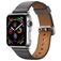 Mobigear Roma Leder Apple Watch Armband Dornschließe - 49/46/45/44 mm - Grau