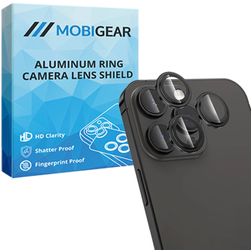 Mobigear Single iPhone 14 Pro Panzerglas Gehärtetes Glas Kameralinsen Schutz - Hüllenfreundlich - Schwarz