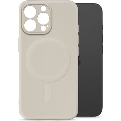 My Style Protective Flex iPhone 15 Pro MagSafe Hülle Flexibles TPU Backcover - Antique White