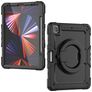 Mobilize Rotating Defender iPad Pro 12.9 Zoll (2018) Hülle Kunststoff,Silikon Backcover + Schulterträger + Ständer - Schwarz