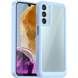 Mobigear Crystal Samsung Galaxy M15 Hülle Hardcase Backcover - Blau