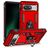 Mobigear Armor Ring Google Pixel 8a Hülle Hardcase Backcover Stoßfest mit Ringhalter - Rot