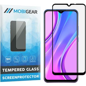 Mobigear Premium Xiaomi Redmi 9 Panzerglas Gehärtetes Glas Displayschutz - Hüllenfreundlich - Schwarz