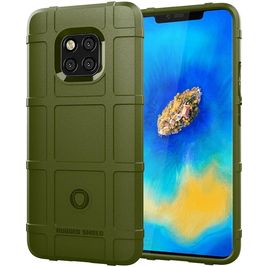 Mobigear Rugged Shield Huawei Mate 20 Pro Hülle Flexibles TPU Backcover Stoßfest - Grün Mobigear Rugged Shield Huawei Mate 20 Pro Hülle Flexibles TPU Backcover Stoßfest - Grün
