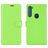Mobigear Classic Motorola One Fusion Plus Hülle Klapphülle Geldbörse - Grün