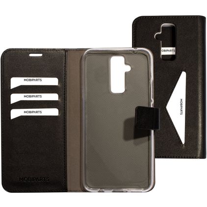 Mobiparts Classic Wallet Huawei Mate 20 Lite Klapphülle Portemonnaie - Schwarz