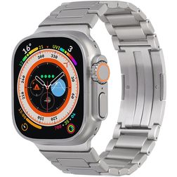 Mobigear Berlin Edelstahl Apple Watch Armband Faltschließe - 42/41/40/38 mm - Silber