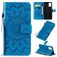 Mobigear Sunflower Samsung Galaxy S20 Plus Hülle Klapphülle Geldbörse - Blau