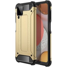 Mobigear Outdoor Samsung Galaxy A12 Hülle Hardcase Backcover Stoßfest - Gold