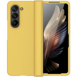 Mobigear Colors Samsung Galaxy Z Fold 5 Hülle Flexibles TPU Backcover - Gelb