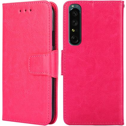 Mobigear Wallet Sony Xperia 1 IV Hülle Klapphülle Geldbörse - Rot
