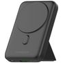 Mobilize Magnetic Wireless Stand Dual USB / USB-C Powerbank 10.000 mAh Power Delivery 15W - MagSafe Kompatibel - Schwarz