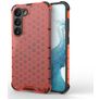 Mobigear Honeycomb Samsung Galaxy S23 Hülle Hardcase Backcover Stoßfest - Rot