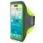Mobiparts Comfort Fit Handyhalterung Joggen iPhone 17 Pro Sporthülle Neopren Sportarmband - Grün
