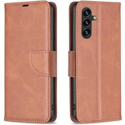 Mobigear Excellent Samsung Galaxy S25 FE Hülle Klapphülle Geldbörse - Braun