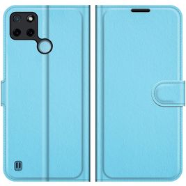 Mobigear Classic Realme C25Y Hülle Klapphülle Geldbörse - Blau