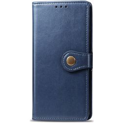 Mobigear Snap Button Xiaomi Mi 9T Hülle Klapphülle Geldbörse - Blau
