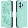 Mobigear Butterfly Xiaomi Redmi Note 12 Hülle Klapphülle Geldbörse - Grün