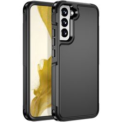 Mobigear Traveller Samsung Galaxy S22 Plus Hülle Hardcase Backcover Stoßfest - Schwarz